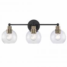  22223 AG-BK - Vanity Lighting Antique Gold/Black